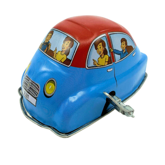 Classic Wind-up Tin-toy-Family Car