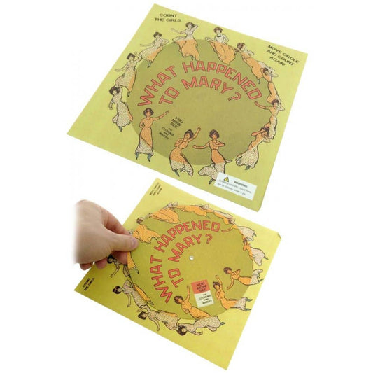 What Happened to Mary? Victorian Optical Illusion Puzzle Wheel