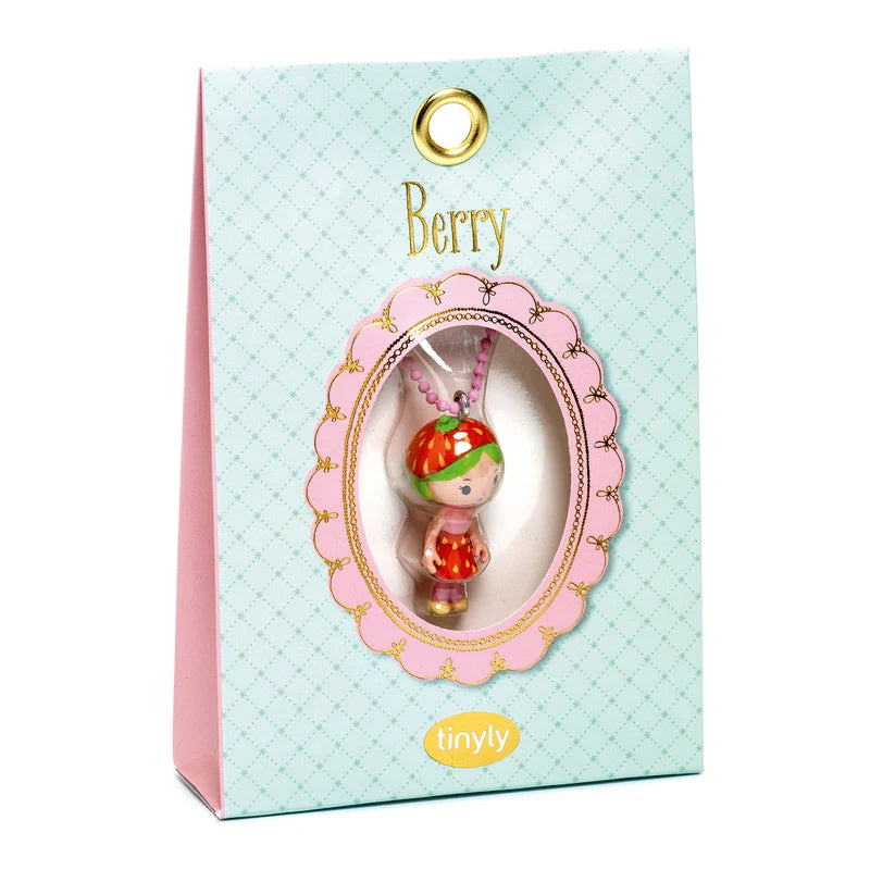 Tinyly Berry Figurine Pendant Necklace