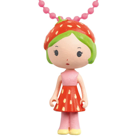 Tinyly Berry Figurine Pendant Necklace