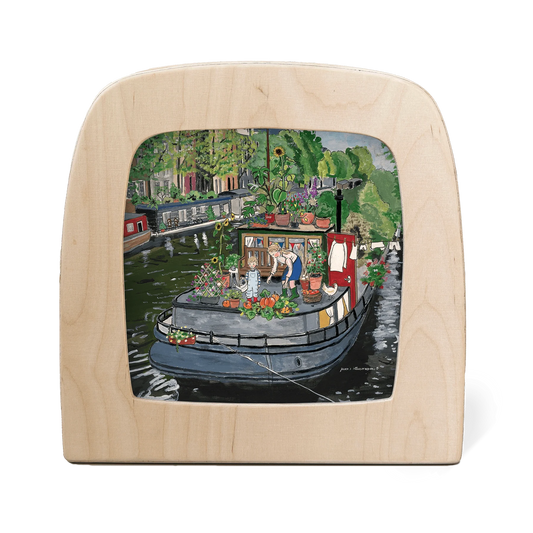 House Boat Garden Silhouette